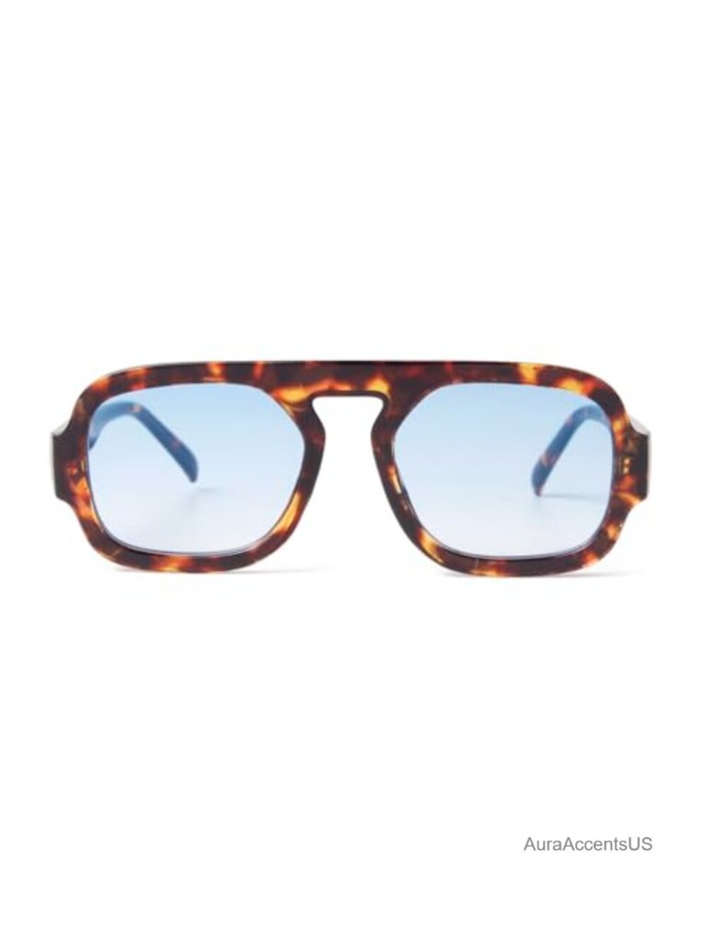Square Aviator Sunglasses UV400 Retro 70s Unisex Full Frame Plastic